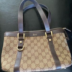 Gucci monogram small Abbey tote